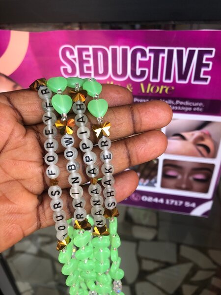 Customized glow in the dark waist beads