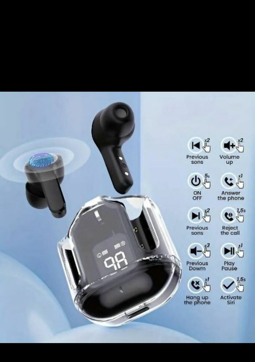 Écouteurs sans fil avec boîtier