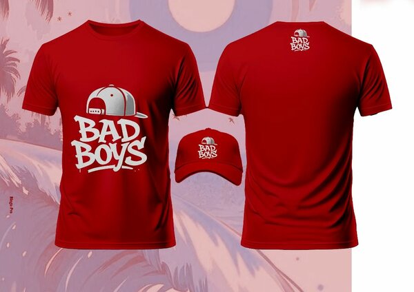 T-shirt "Bad Boys" rouge