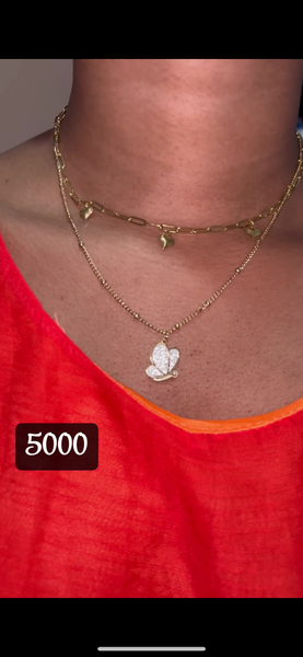 Collier papillon élégant