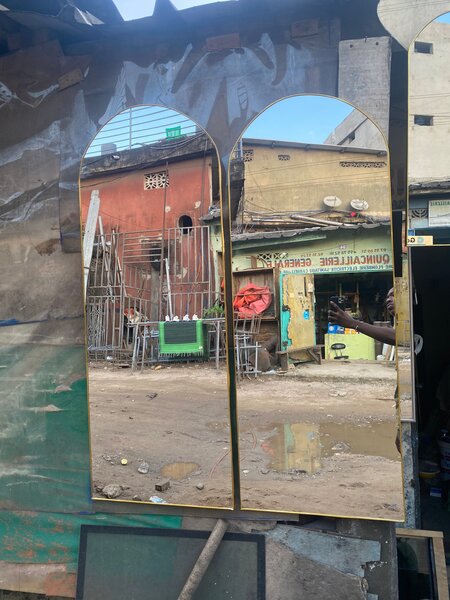Miroir mural design moderne