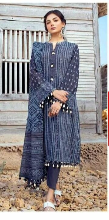 Printed lawn 3pc