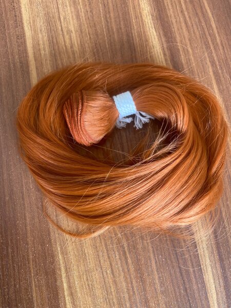 Silky straight Dark orange