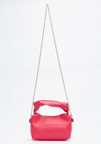 Sac à main et bandoulière couleur rouge Fusia