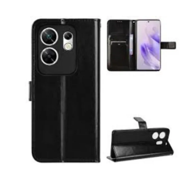 infinix Zero 30 (4G)- Case, Premium PU Leather Magnetic Shockproof Book Stand Folio Flip Wallet Case Cover with Card Holder high