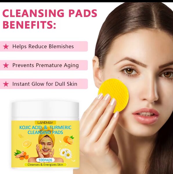 Disques Nettoyants Curcuma Kojic