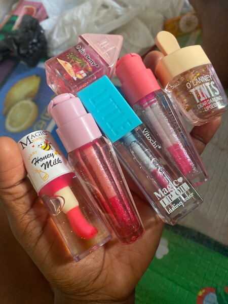 Lot de gloss à lèvres brillant