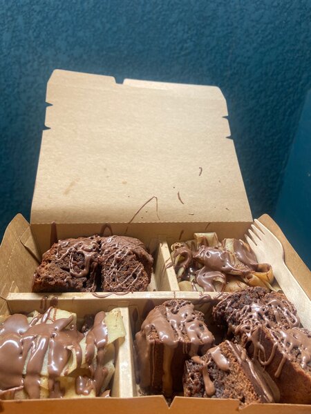 mini dip crep et brownies