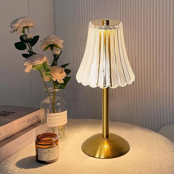 Lampe de table cristal LED