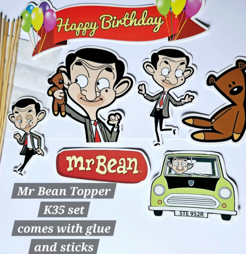 Mr. Bean topper for decorating cakes