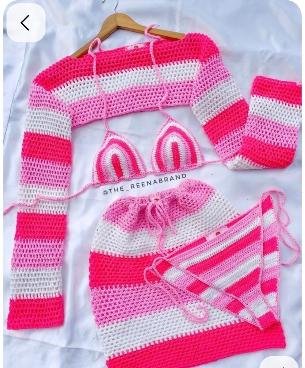 Ensemble crochet de plage femme