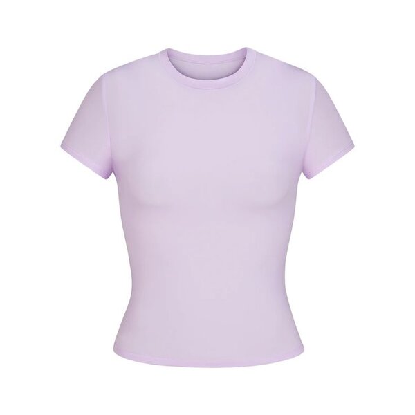 T-shirt femme lilas doux