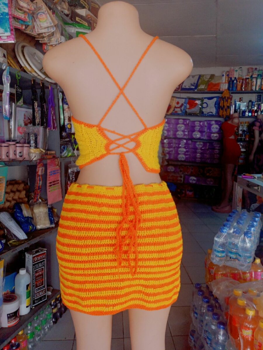 Robe crochetée été femme