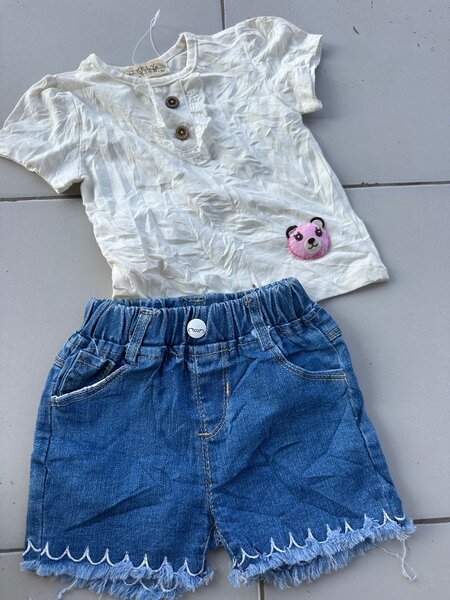 Ensemble T-shirt et Short Fille