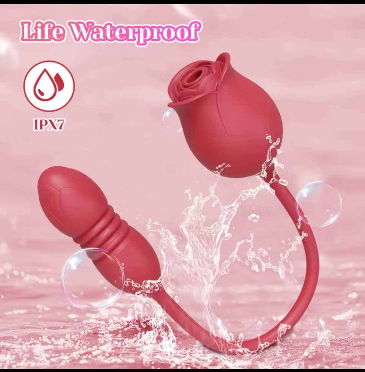 Vibromasseur Waterproof Rose