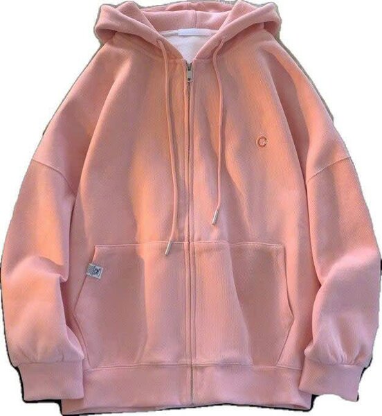 Sweat à capuche rose