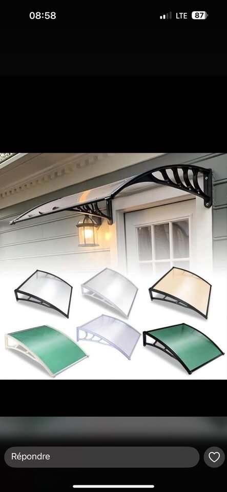 Ovent et bâche et store