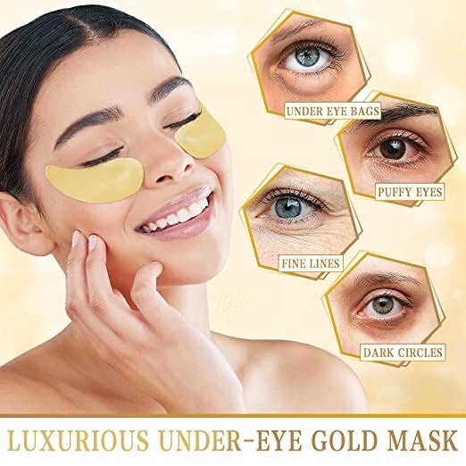 Gold eye mask