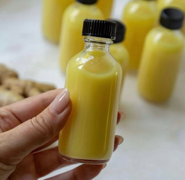 Wellness Ginger Shot Bottle with Lid 60ml
