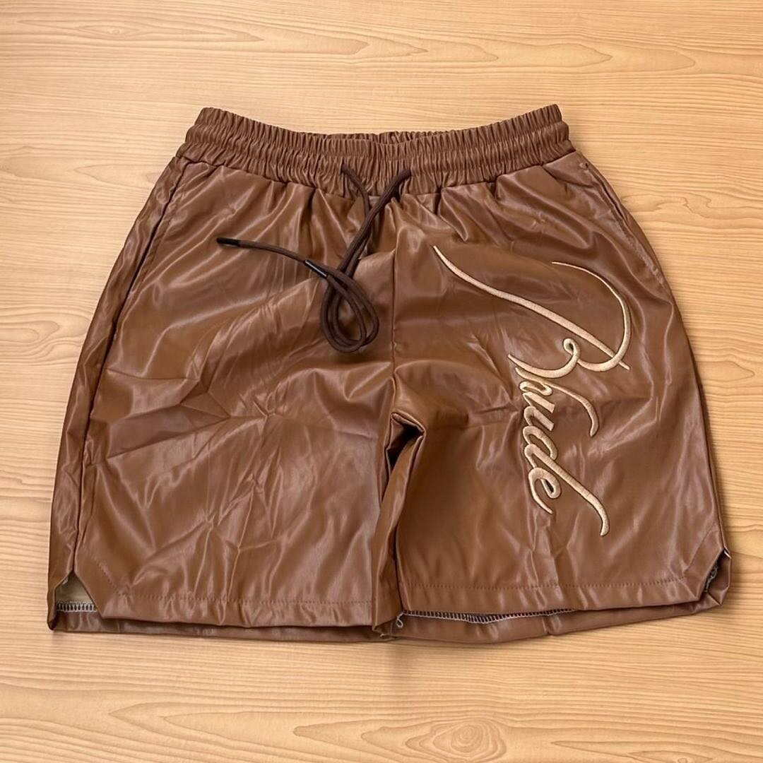 Leather shorts