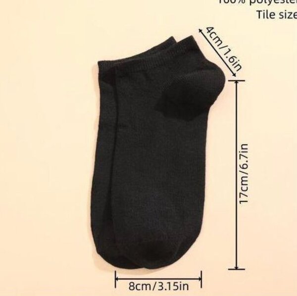 Chaussettes invisibles noires confort