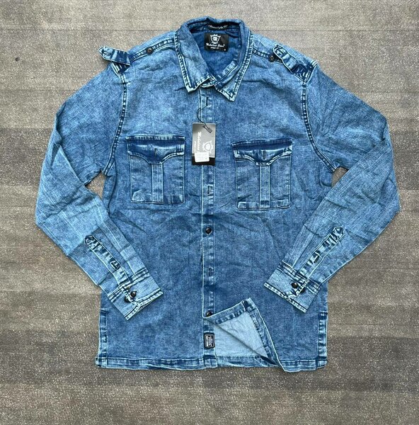 Chemise en denim pour hommes