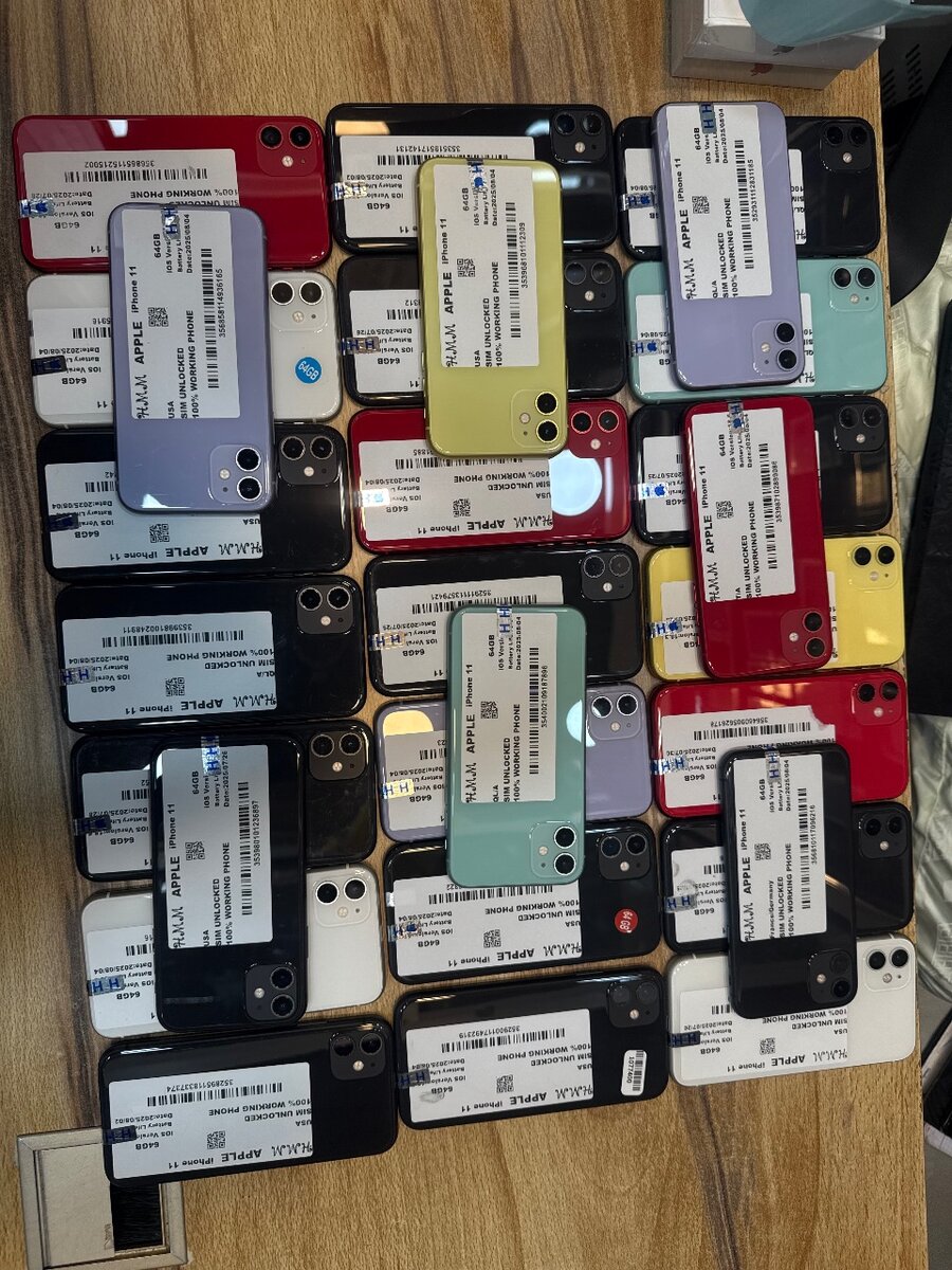 Smartphones colorés déverrouillés