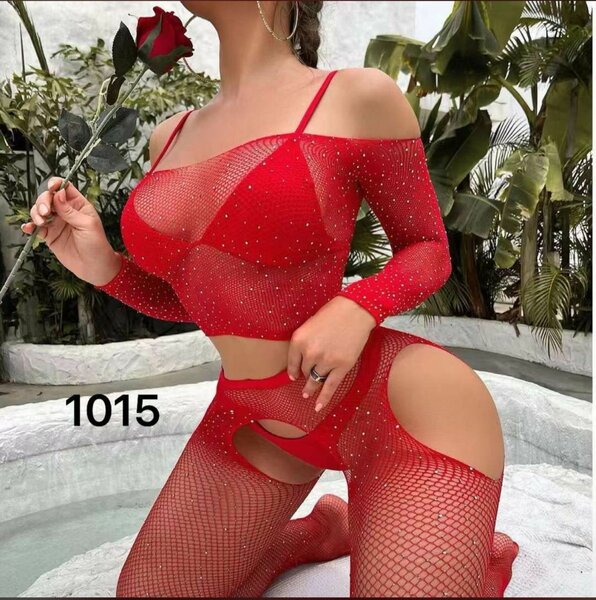Ensemble Lingerie Audacieuse Rouge