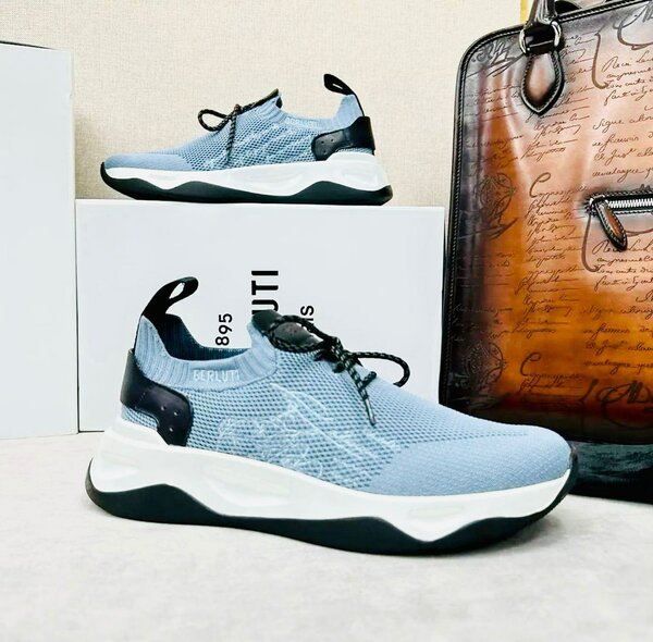 Baskets Berluti Bleu Casual