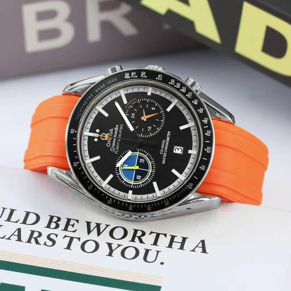 Montre Chronographe Homme Orange