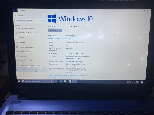 Ordinateur Portable Windows 10
