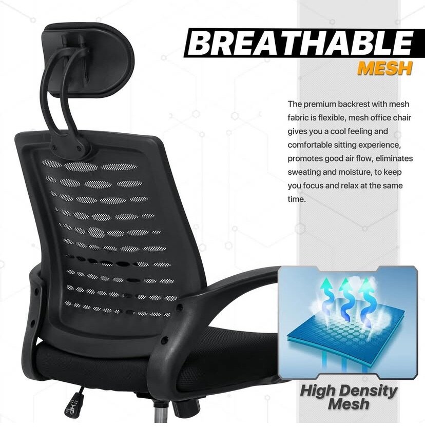 OFFICE CHAIR WITH HEADREST