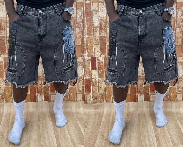 Short en jean décontracté