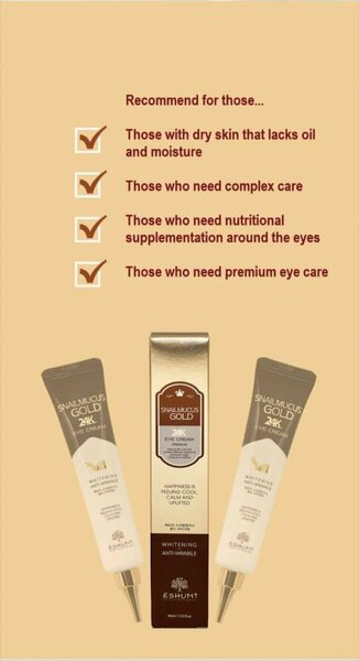 Crème Yeux Or 24K Anti-Rides