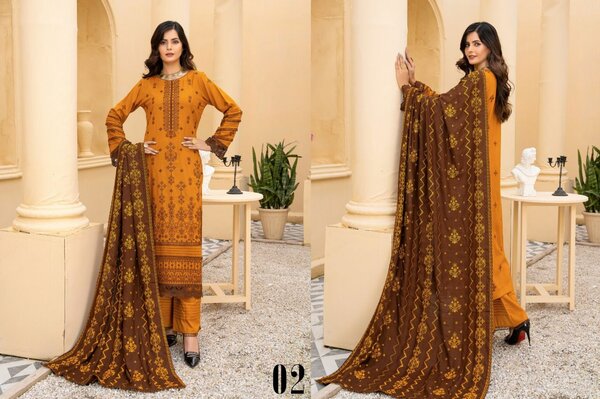 Dhanak embroidered