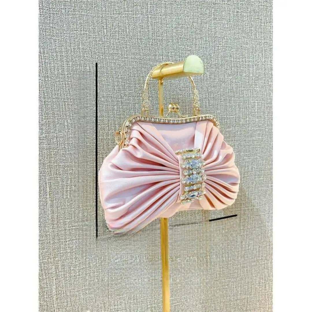 Sac à main soirée rose