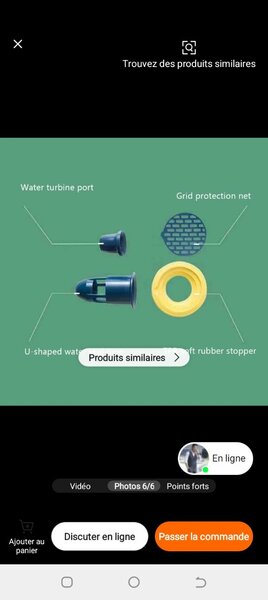 Siphon de sol anti-odeur