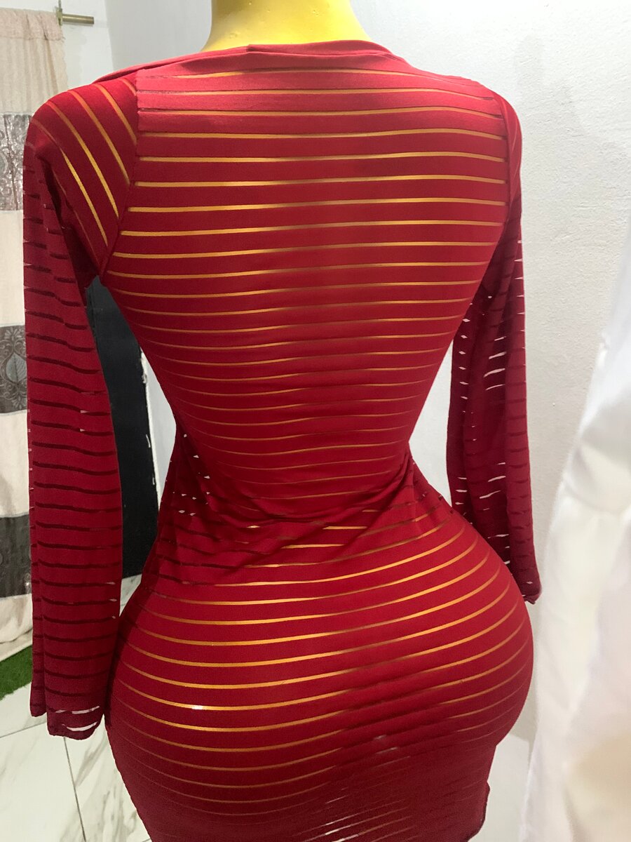Robe Transparente Rouge Sexy