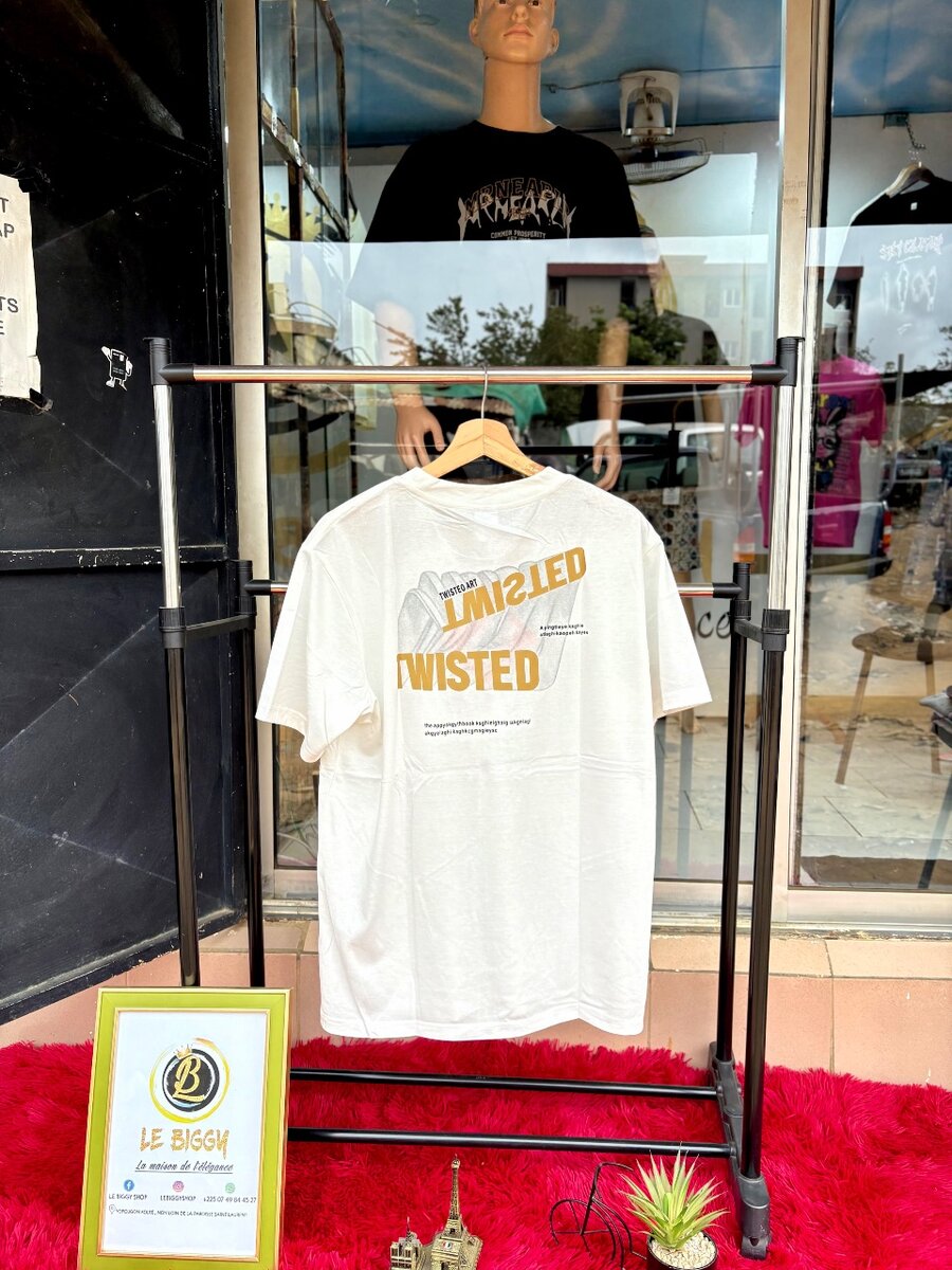 T-shirt Unisex Blanc Stylé