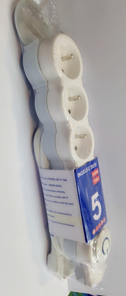 Multiprise 5 Prises Avec Interrupteur