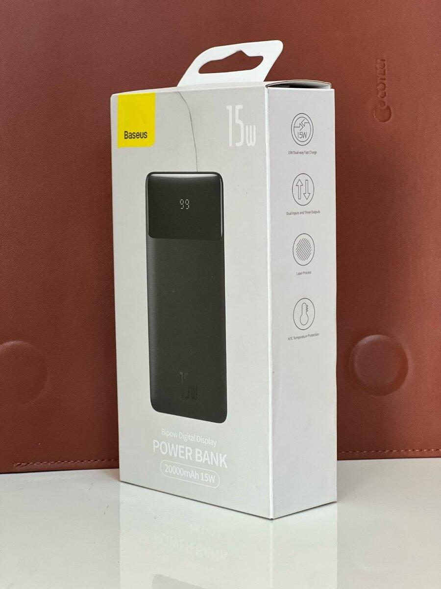 Baseus Bipow Digital Display Power Bank 20000mAh 15W