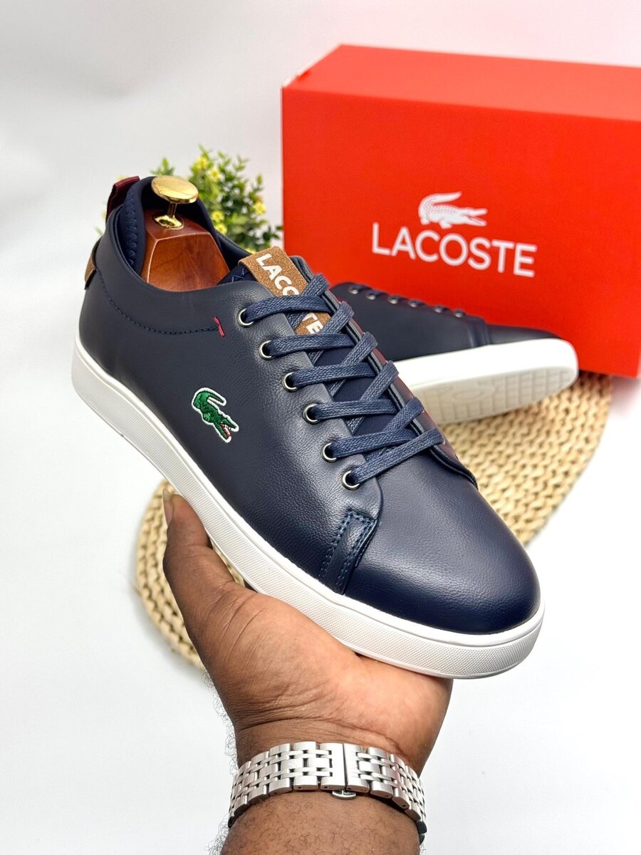LACOSTE NAVY AND WHITE CLASSIC