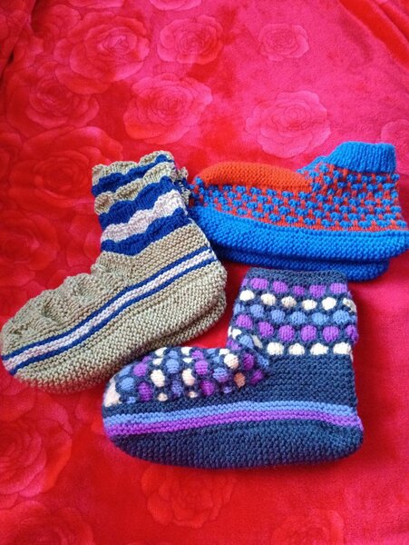 Вязанные носки