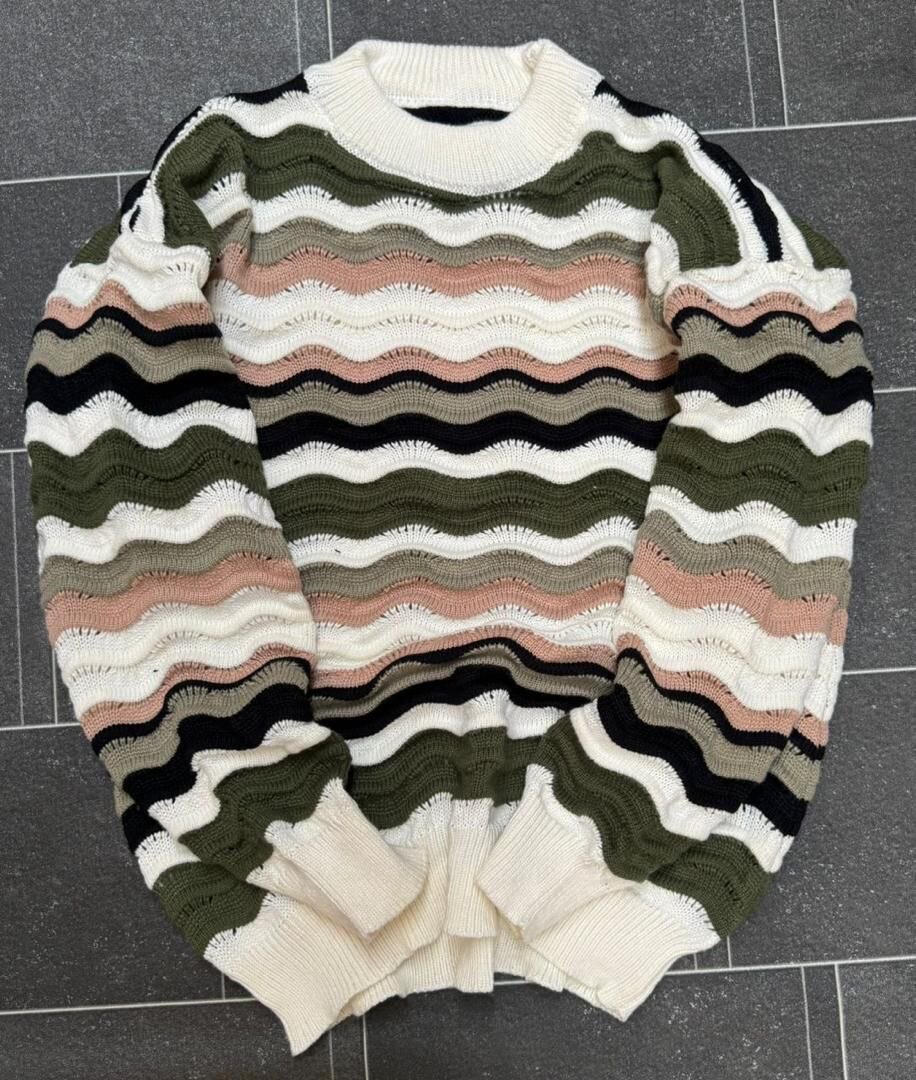 Pull rayé en tricot doux