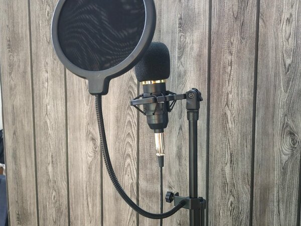 Microphone avec filtre anti-pop