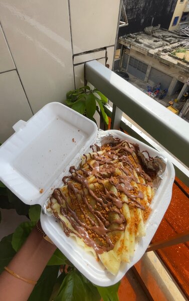 Crêpe nutella et spéculos