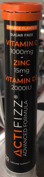 ACTIFIZZ VITAMIN C + ZINC + D3