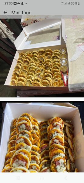 Mini-pizzas,kich et farci deli