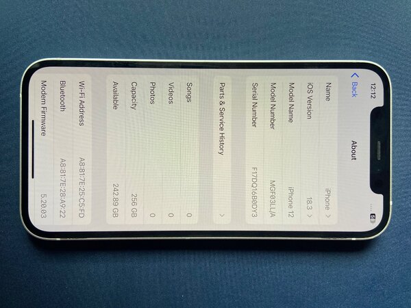 iPhone 12 , 256 GB ,US Product