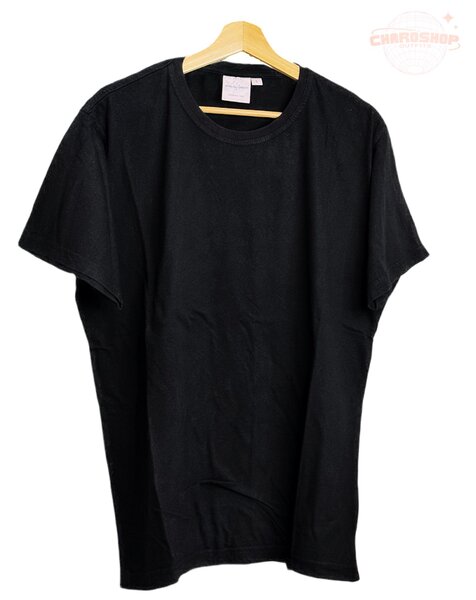 T-shirt noir en coton